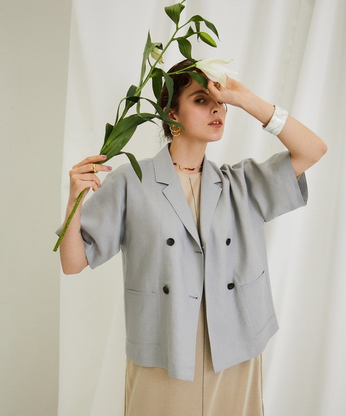 [PUBLIC TOKYO] リネン ジャケット パブリックトウキョウ 極 MOIST LINEN JACKET リネンジャケット