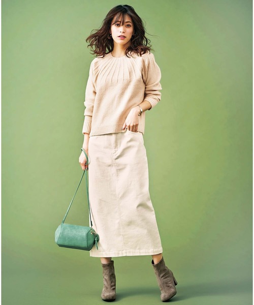 GeeRA（ジーラ）の「スクエアトゥストレッチショートブーツ（ヒール高5.5cm）（ブーツ・レディース・ブラック/ブラウン/アイボリー/モカ/ブラック系その他/ダークブラウン/ベージュ・SMALL/MEDIUM/LARGE/X-LARGE）」の8枚目の写真