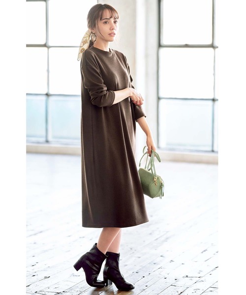 GeeRA（ジーラ）の「スクエアトゥストレッチショートブーツ（ヒール高5.5cm）（ブーツ・レディース・ブラック/ブラウン/アイボリー/モカ/ブラック系その他/ダークブラウン/ベージュ・SMALL/MEDIUM/LARGE/X-LARGE）」の10枚目の写真