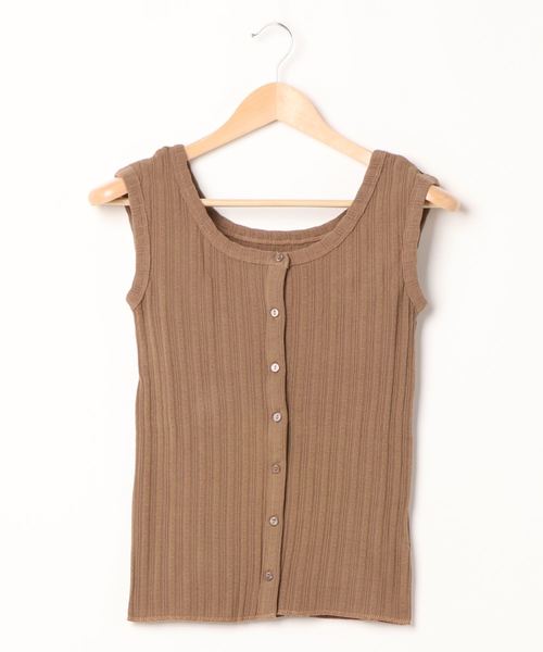 flower(フラワー)の「デイリーリブトップ(Tシャツ/カットソー・レディース・カーキ/アイボリー・FREE)」の12枚目の写真