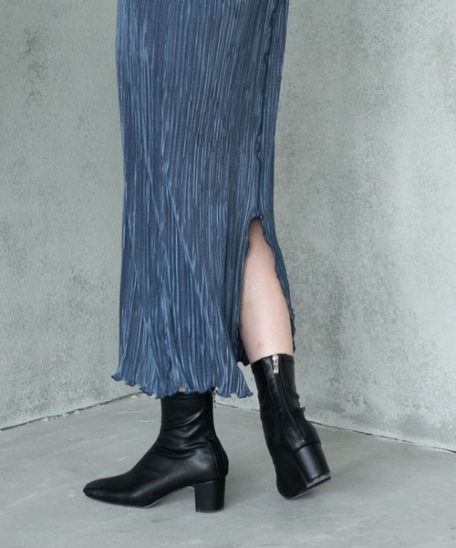 Aunt Marie's（アントマリーズ）の「【前後2WAY】ミニプリーツロングスリーブワンピース / AUNT MARIE'S（ワンピース・レディース・ブラック/ベージュ/グリーン/ブルー・FREE）」の9枚目の写真