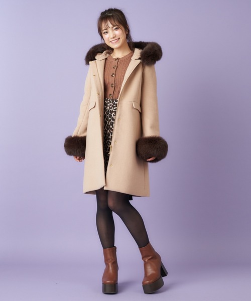 MIIA（ミーア）の「5wayFOXファーコート（ムートンコート）」 - WEAR