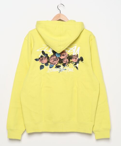 Stussy イエローフードパーカー STUSSY ステューシー パーカー プルオーバー メンズ Jumbo