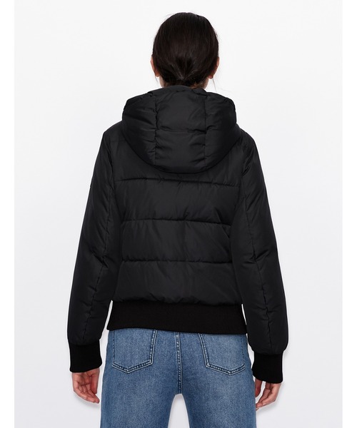 【未使用タグ付き】アルマーニエクスチェンジ シャイニー パファーコート フーディ ARMANI EXCHANGE（アルマーニエクスチェンジ）の「【A|X