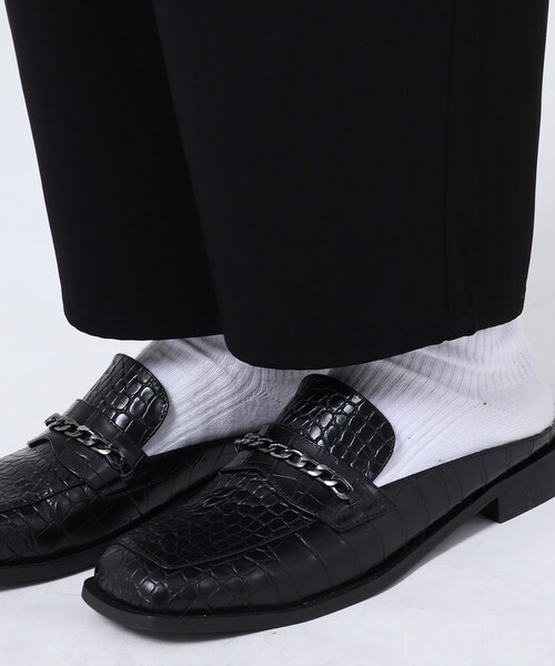 tk.TAKEO KIKUCHI（ティーケータケオキクチ）の「【WEB限定】WEARISTA こーせ×tk.TAKEO KIKUCHI ポリツイルテーパードパンツ（セットアップ対応）（スーツパンツ・メンズ・ブラック/ブラウン系その他/ライトベージュ・01/02/03）」の10枚目の写真