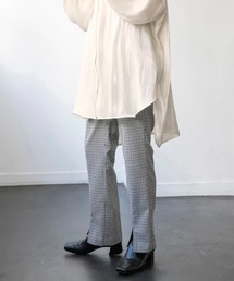 LOWRYS FARM | チェックフロントスリットパンツ　926402(その他パンツ)