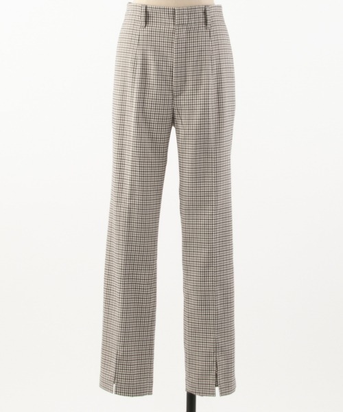 LOWRYS FARM（ローリーズファーム）の「チェックフロントスリットパンツ　926402（その他パンツ・レディース・チャコールグレー/ブラウン・MEDIUM/LARGE）」の11枚目の写真