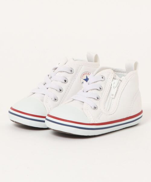 CONVERSE（コンバース）の「《CONVERSE》BABY ALL STAR N Z コンバース ベビー オールスター ＮＺ（スニーカー・キッズ・ブラック/レッド/ホワイト×ホワイト/ホワイト・12.5cm/13.0cm/13.5cm/14.0cm/14.5cm/15.0cm/12.0cm）」の2枚目の写真