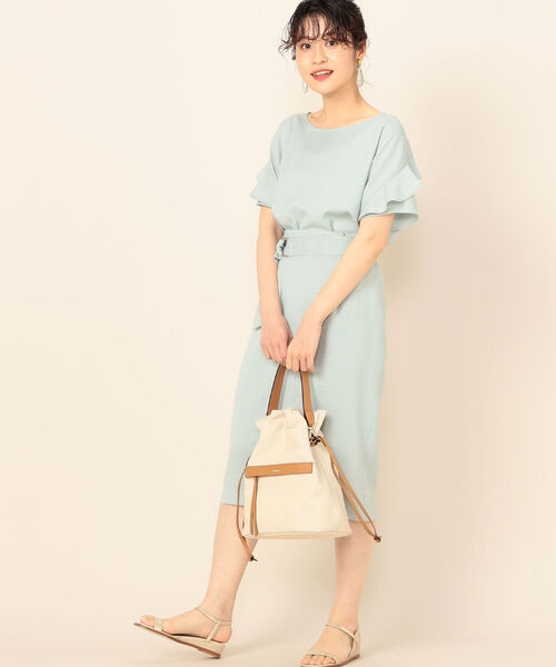 NOLLEY’S(ノーリーズ)の「麻調合繊タイトスカート(スカート・レディース・ベージュ/ネイビー/イエロー/カーキ/ミント・38/36/34)」の11枚目の写真