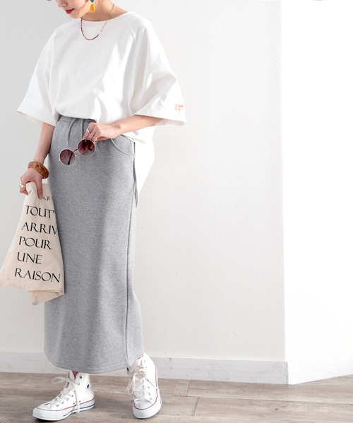 Java（ジャバ）の「《JaVaジャバ コラボ》綿100％　前後２way楽しめる♪ヘンリーラグラントップス（Tシャツ/カットソー・レディース・ホワイト/ブラック/ナチュラル/グレイッシュベージュ・MEDIUM/LARGE/X-LARGE）」の17枚目の写真