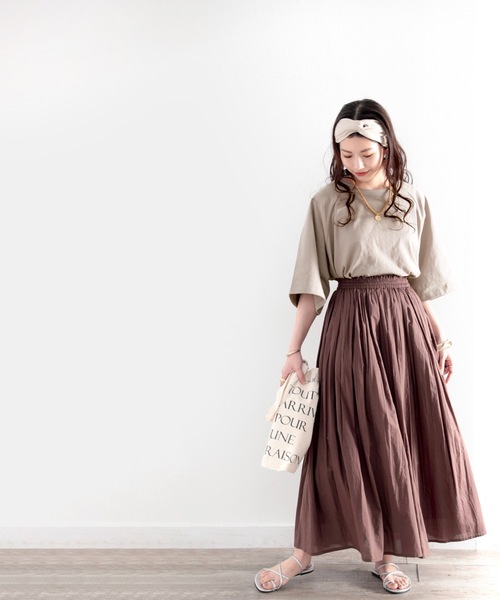 Java（ジャバ）の「《JaVaジャバ コラボ》綿100％　前後２way楽しめる♪ヘンリーラグラントップス（Tシャツ/カットソー・レディース・ホワイト/ブラック/ナチュラル/グレイッシュベージュ・MEDIUM/LARGE/X-LARGE）」の13枚目の写真