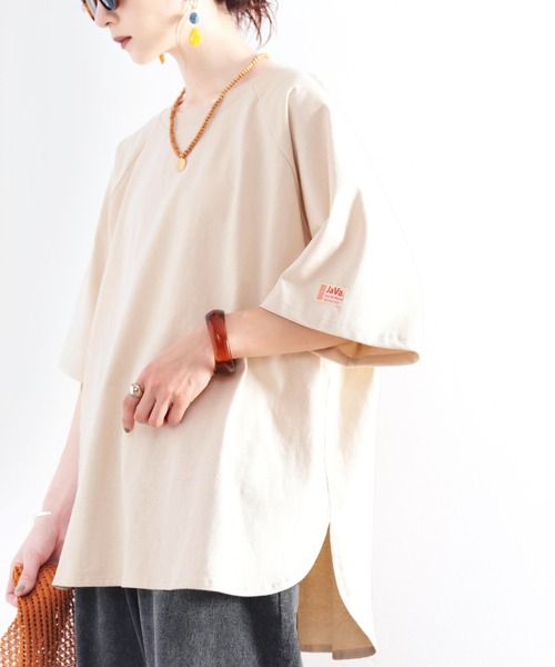 Java（ジャバ）の「《JaVaジャバ コラボ》綿100％　前後２way楽しめる♪ヘンリーラグラントップス（Tシャツ/カットソー・レディース・ホワイト/ブラック/ナチュラル/グレイッシュベージュ・MEDIUM/LARGE/X-LARGE）」の19枚目の写真