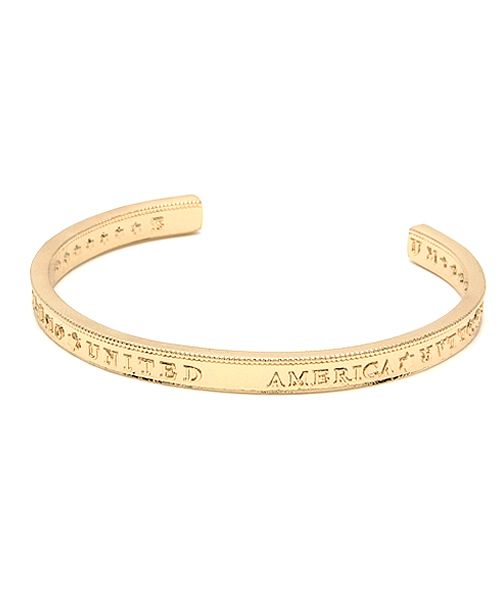 AZUL by moussy（アズールバイマウジー）の「メッセージバングル(CARD)（ブレスレット・レディース・ゴールド系その他/シルバー・FREE）」の2枚目の写真