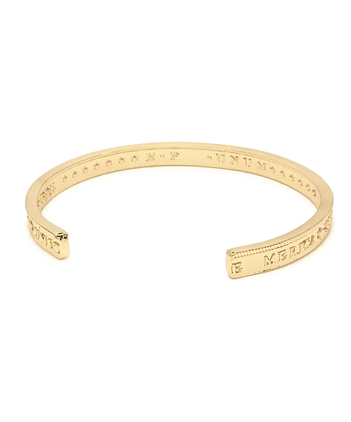 AZUL by moussy（アズールバイマウジー）の「メッセージバングル(CARD)（ブレスレット・レディース・ゴールド系その他/シルバー・FREE）」の5枚目の写真