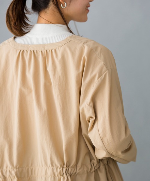 prose verse（プロズヴェール）の「《WEB限定》撥水加工ウエストドロストコート（その他アウター・レディース・ベージュ/オリーブ/カーキ・MEDIUM/LARGE）」の9枚目の写真