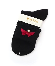 DOLL KISS（ドールキス）の「7色展開◆リボン付き折り返しクルーソックス　靴下（ソックス/靴下）」