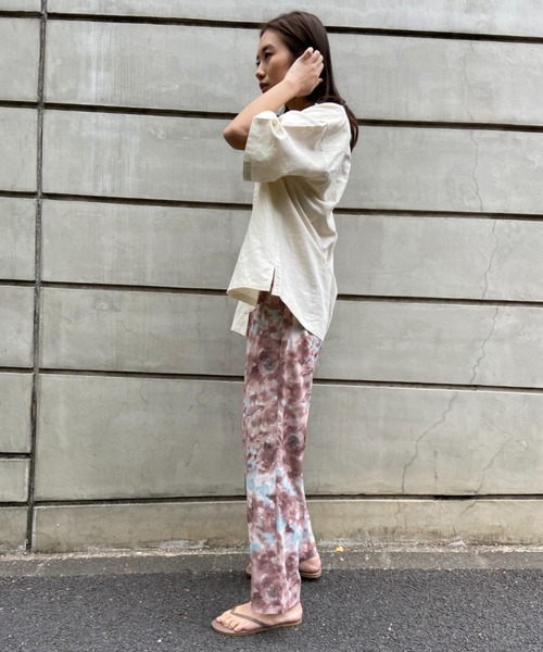 AZUL ENCANTO（アズールエンカント）の「ぼかし柄ストレートパンツ（その他パンツ・レディース・ベージュ/グレー・FREE）」の18枚目の写真