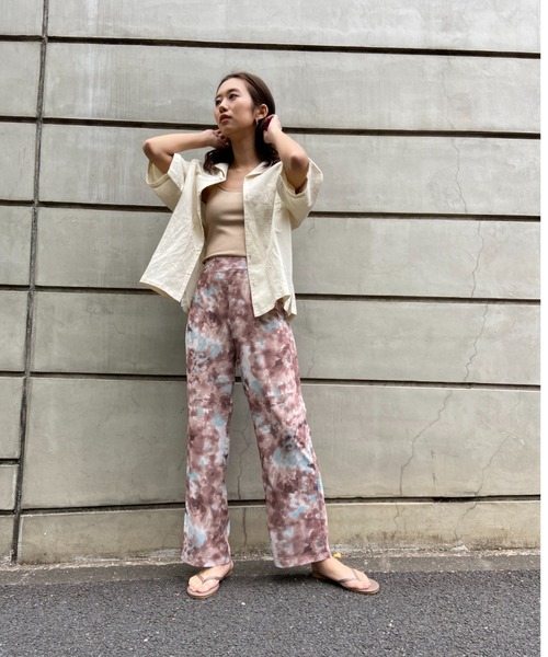 AZUL ENCANTO（アズールエンカント）の「ぼかし柄ストレートパンツ（その他パンツ・レディース・ベージュ/グレー・FREE）」の14枚目の写真