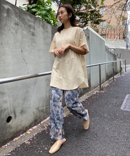 AZUL ENCANTO（アズールエンカント）の「ぼかし柄ストレートパンツ（その他パンツ・レディース・ベージュ/グレー・FREE）」の5枚目の写真