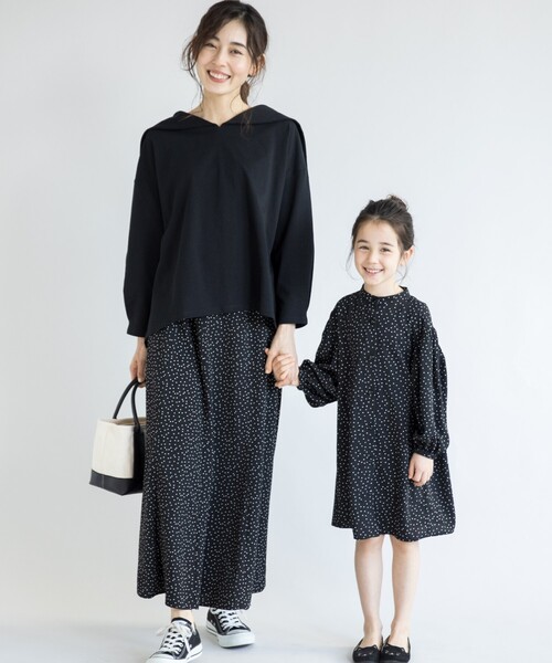 THE SHOP TK （ザ ショップ ティーケー ）の「◆【VERY6月号掲載】ランダムドットデシンフレアスカート（スカート・レディース・ブラック系/ベージュ系・13/12）」の10枚目の写真