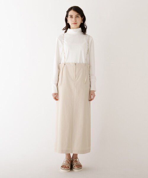 AG by aquagirl（エージーバイアクアガール）の「◆ハトメフロントZIPサス付きスカート（スカート・レディース・ホワイト系/ガンメタ/ブラック・36/38/40）」の9枚目の写真