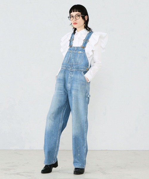 Lee（リー）の「【THE DENIM】Vintageオーバーオール/サロペット（サロペット/オーバーオール・レディース・インディゴブルー・MEDIUM/SMALL/X-SMALL）」の4枚目の写真
