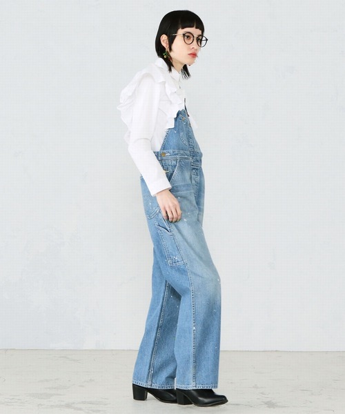 Lee（リー）の「【THE DENIM】Vintageオーバーオール/サロペット（サロペット/オーバーオール・レディース・インディゴブルー・MEDIUM/SMALL/X-SMALL）」の6枚目の写真