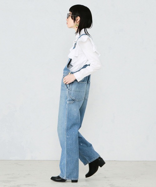 Lee（リー）の「【THE DENIM】Vintageオーバーオール/サロペット（サロペット/オーバーオール・レディース・インディゴブルー・MEDIUM/SMALL/X-SMALL）」の7枚目の写真