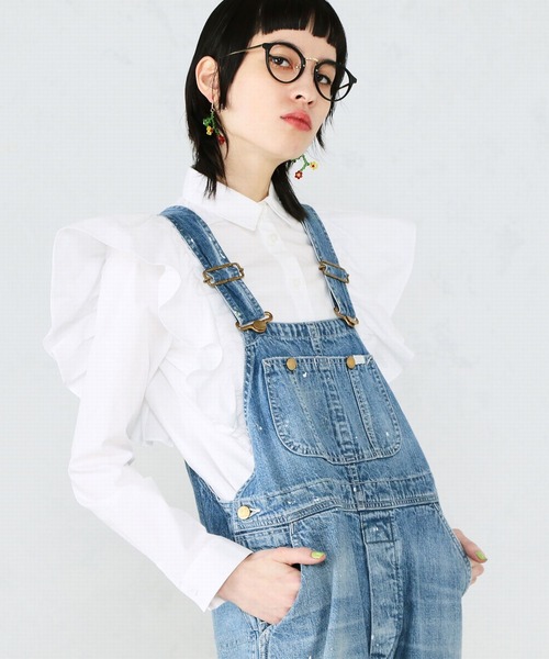 Lee（リー）の「【THE DENIM】Vintageオーバーオール/サロペット（サロペット/オーバーオール・レディース・インディゴブルー・MEDIUM/SMALL/X-SMALL）」の9枚目の写真