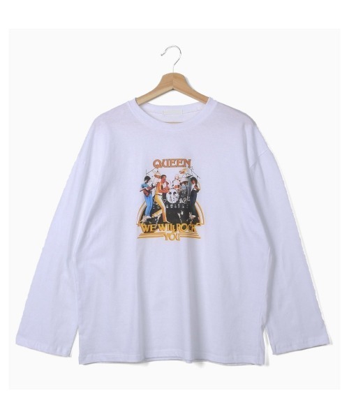 merongshop(メロンショップ)の「MERONGSHOP ハーマジェスティTシャツ(Tシャツ/カットソー・レディース・アイボリー/ブラック・FREE)」の4枚目の写真