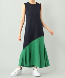 GRACE CLASS | バイカラーニットワンピース(ワンピース)