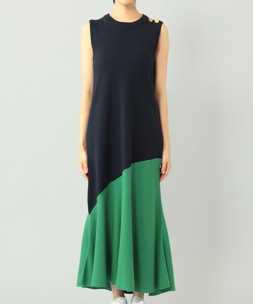 GRACE CLASS(グレースクラス)の「バイカラーニットワンピース(ワンピース・レディース・ホワイト/ネイビー・36)」の13枚目の写真