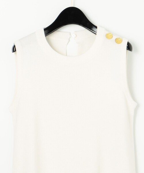 GRACE CLASS(グレースクラス)の「バイカラーニットワンピース(ワンピース・レディース・ホワイト/ネイビー・36)」の5枚目の写真