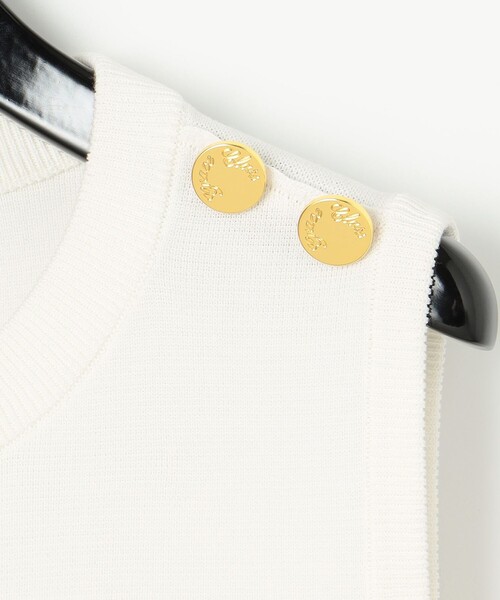 GRACE CLASS(グレースクラス)の「バイカラーニットワンピース(ワンピース・レディース・ホワイト/ネイビー・36)」の10枚目の写真