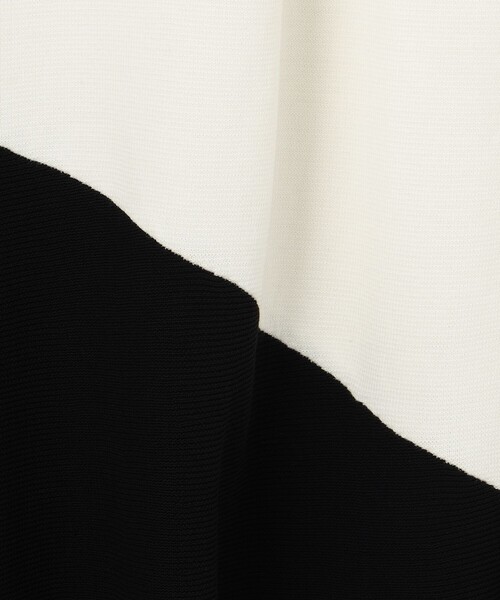 GRACE CLASS(グレースクラス)の「バイカラーニットワンピース(ワンピース・レディース・ホワイト/ネイビー・36)」の4枚目の写真