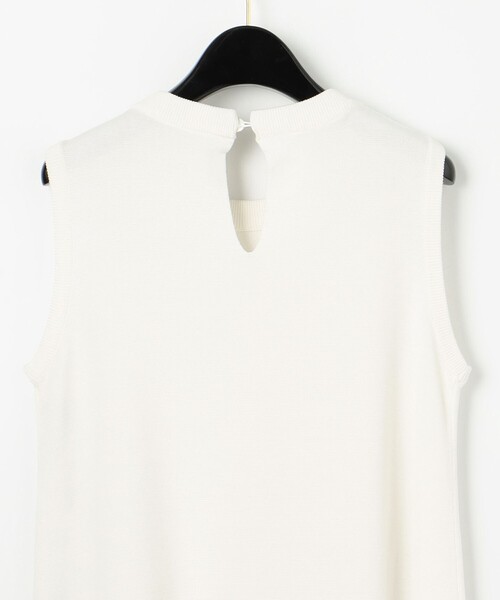 GRACE CLASS(グレースクラス)の「バイカラーニットワンピース(ワンピース・レディース・ホワイト/ネイビー・36)」の18枚目の写真