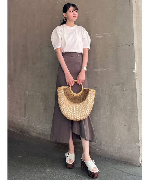 MURUA（ムルーア）の「フリンジカゴバッグ（かごバッグ・レディース・ベージュ・FREE）」の15枚目の写真