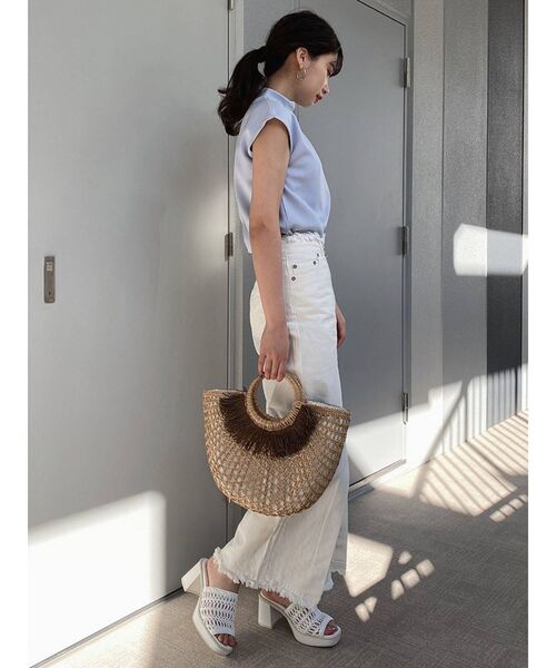 MURUA（ムルーア）の「フリンジカゴバッグ（かごバッグ・レディース・ベージュ・FREE）」の19枚目の写真