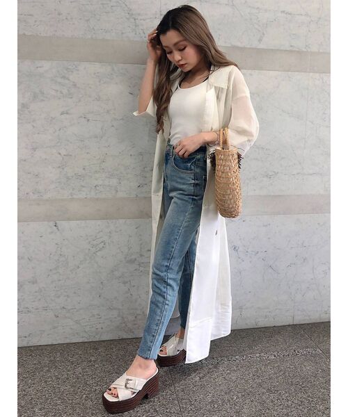 MURUA（ムルーア）の「フリンジカゴバッグ（かごバッグ・レディース・ベージュ・FREE）」の20枚目の写真