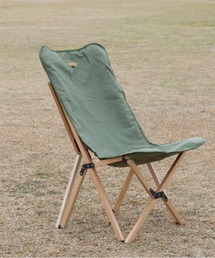 S'more（スモア）の「収納袋付き持ち運び可能 折り畳み木製チェア（アウトドアグッズ）」