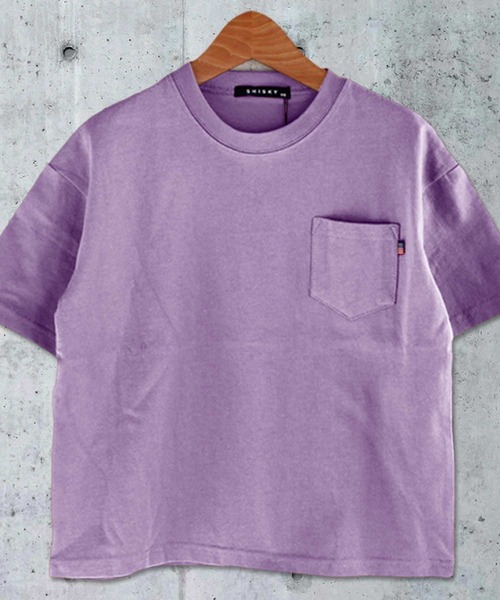 THE CASUAL（カジュアル）の「【USAコットン綿100%】ビッグシルエットポケット付き無地半袖Tシャツ カットソー キッズ（Tシャツ/カットソー・キッズ・オフホワイト/モカ/ネイビー/ピンク/ブラック/カーキ/ベージュ/ラベンダー/チャコール/ミント・130cm/110cm/140cm/150cm/120cm/160cm）」の9枚目の写真