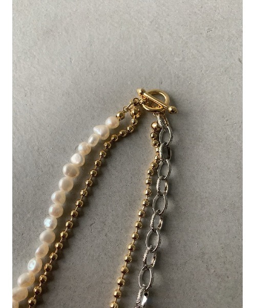 mou(モウ)の「Mixed chain necklace(ネックレス・レディース・ゴールド・FREE)」の11枚目の写真