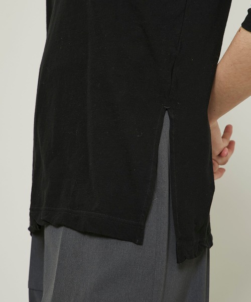 FEMMENT(ファモン)の「【FEMMENT(ファモン)】タイトツイストコットンジャージーサイドスリットTシャツ/LJ11-607(Tシャツ/カットソー・レディース・ホワイト/ブラック・1)」の15枚目の写真