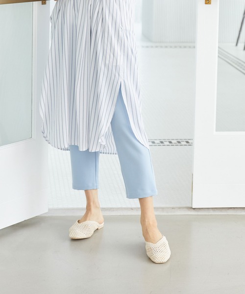 Rewde（ルゥデ）の「【雑誌掲載・TV着用】イージーテーパードパンツ（1R12-03069）（その他パンツ・レディース・ブラック/ブルー/キナリ/ピンク・S/M）」の4枚目の写真