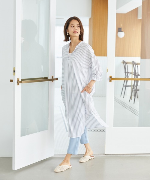 Rewde（ルゥデ）の「【雑誌掲載・TV着用】イージーテーパードパンツ（1R12-03069）（その他パンツ・レディース・ブラック/ブルー/キナリ/ピンク・S/M）」の11枚目の写真