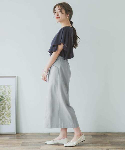 ITEMS URBANRESEARCH(アイテムズ アーバンリサーチ)の「リネンライクタイトスカート(スカート・レディース・チャコールグレー/ベージュ/グレー・FREE)」の18枚目の写真