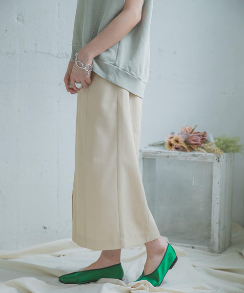 ITEMS URBANRESEARCH(アイテムズ アーバンリサーチ)の「リネンライクタイトスカート(スカート・レディース・チャコールグレー/ベージュ/グレー・FREE)」の12枚目の写真