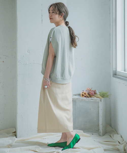 ITEMS URBANRESEARCH(アイテムズ アーバンリサーチ)の「リネンライクタイトスカート(スカート・レディース・チャコールグレー/ベージュ/グレー・FREE)」の16枚目の写真