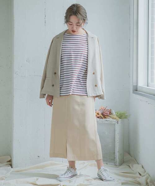 ITEMS URBANRESEARCH(アイテムズ アーバンリサーチ)の「リネンライクタイトスカート(スカート・レディース・チャコールグレー/ベージュ/グレー・FREE)」の19枚目の写真