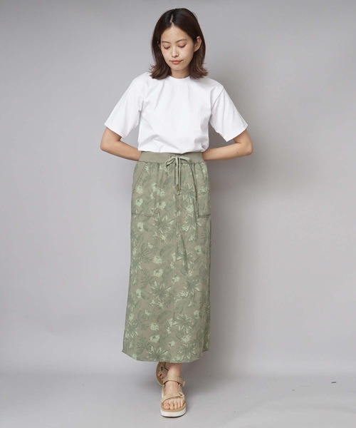 Ocean Pacific(オーシャンパシフィック)の「【OP / オーピー】レディースプリントスカート(スカート・レディース・ベージュ/カーキ・MEDIUM/LARGE)」の2枚目の写真
